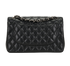 Jumbo Classic Double Flap, &pound;5,500, Handbags, Black, Caviar, Back view